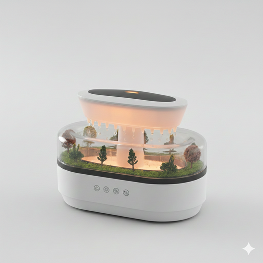 Raindrop Music Aroma Diffuser & Air Humidifier with Color Light – Essential Oil Home Fragrance Aromatherapy Machine